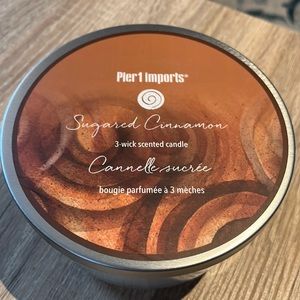 Pier 1 Sugared Cinnamon 3 wick candle